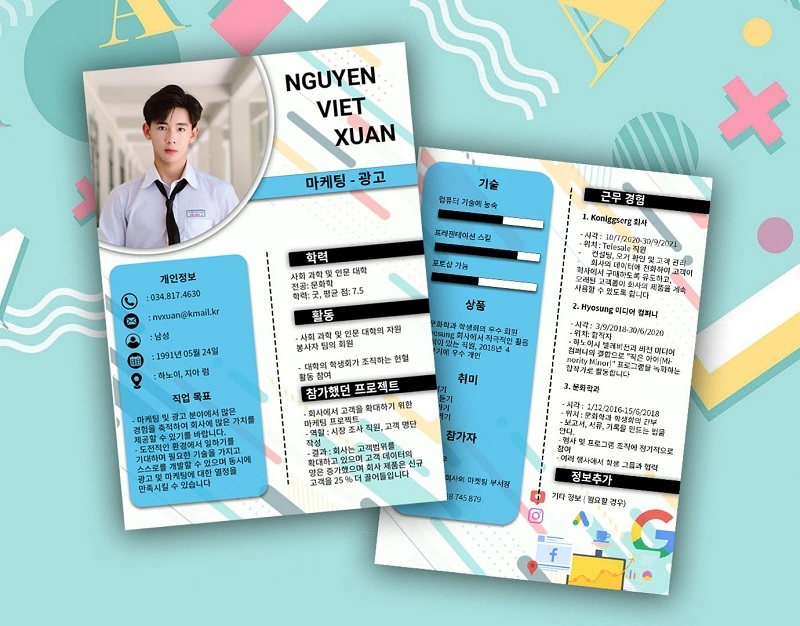 Mẫu CV xin việc tiếng Hàn chuyên nghiệp và đẹp nhất - JobsGO Blog
