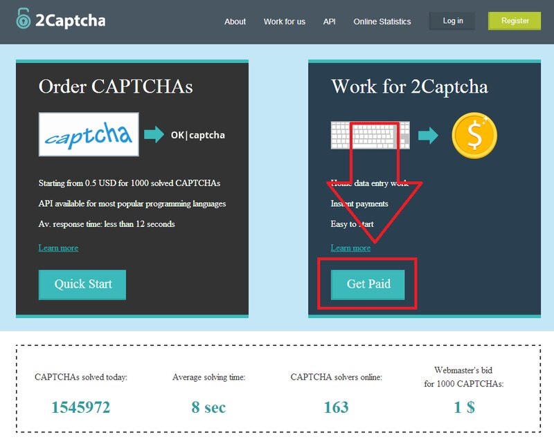 App kiếm tiền trên điện thoại 2Captcha