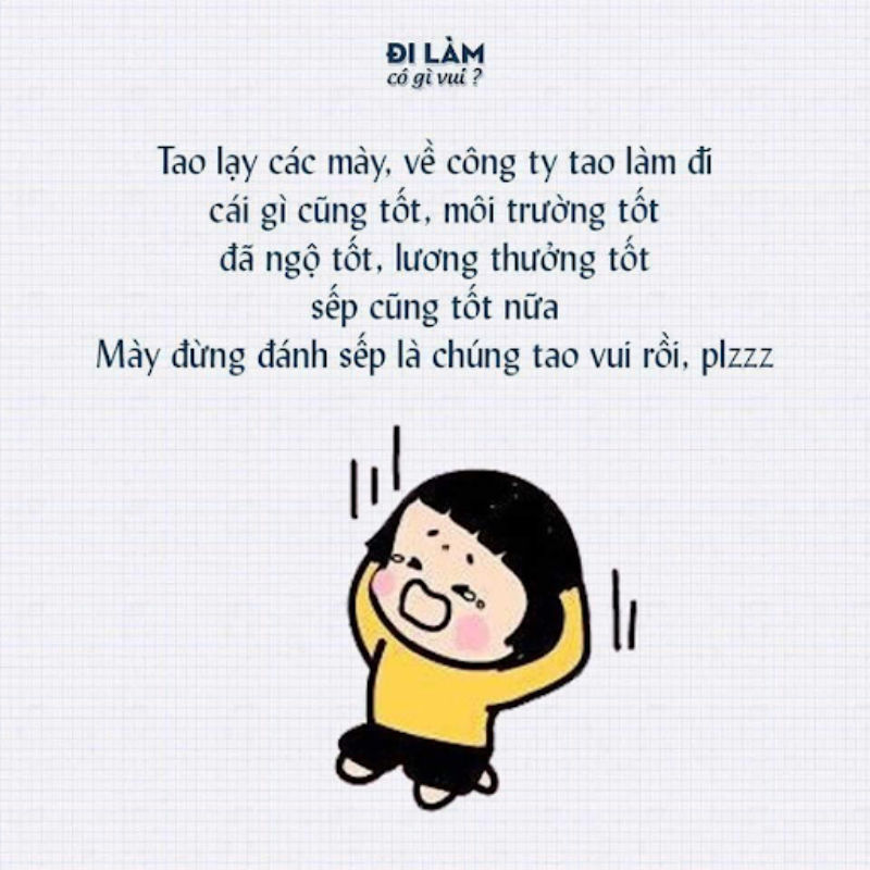 Ảnh tuyển dụng của fanpage cộng đồng “Đi làm có gì vui”