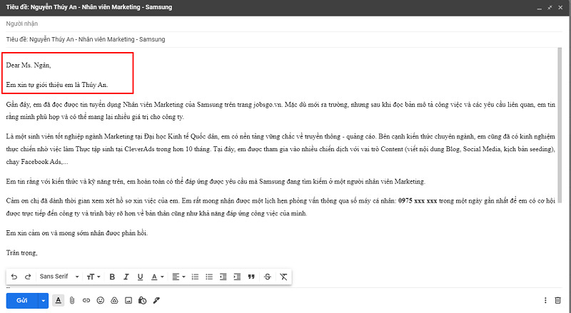 Cách viết email xin việc chinh phục mọi nhà tuyển dụng - JobsGO Blog