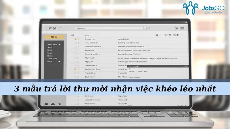 trả lời thư mời nhận việc