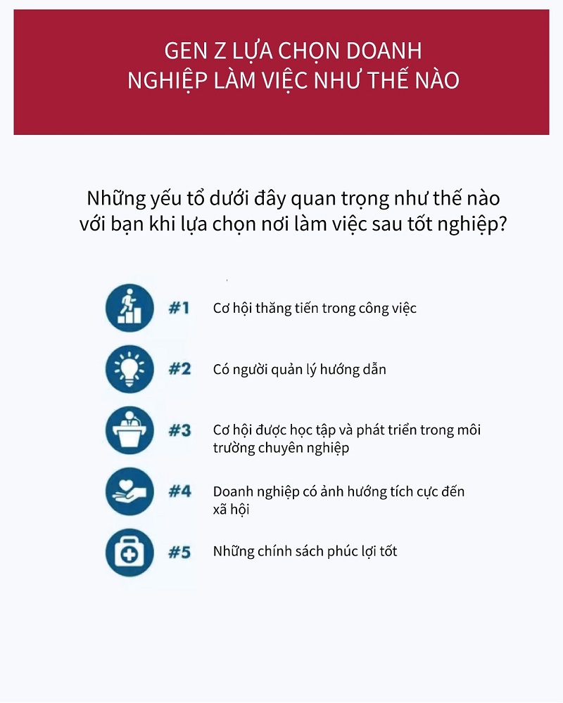 gen z lựa chọn nơi làm việc