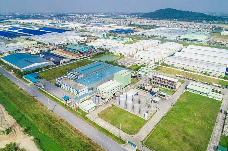Hệ thống cơ sở hạ tầng tại khu công nghiệp Tiên Sơn