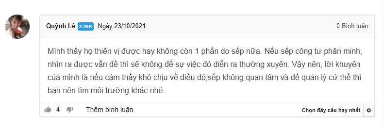 Tìm kiếm môi trường khác phù hợp hơn