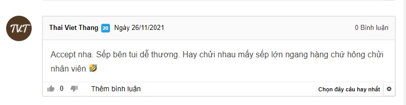 Người khác lại cho rằng: Nên kết bạn với Sếp nhé, đặc biệt sếp dễ thương lại càng nên kết bạn