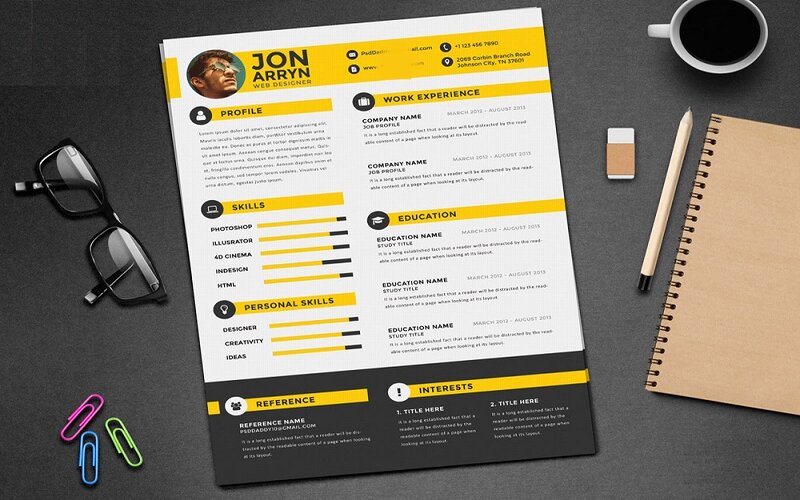 template cv đẹp