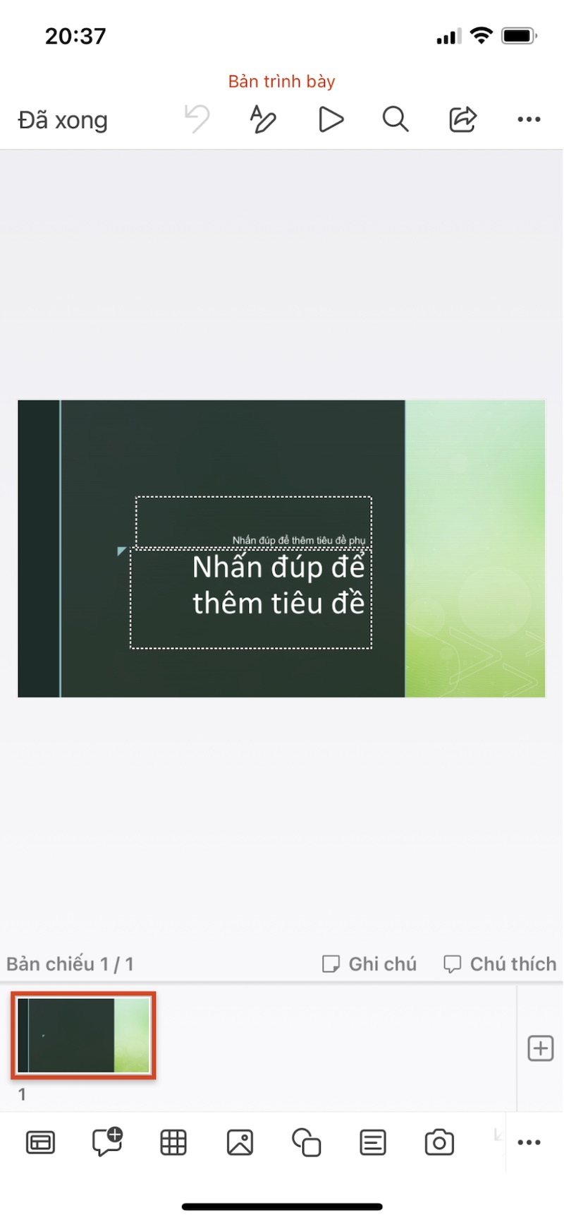 cách làm powerpoint đẹp trên điện thoại