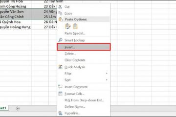 Cách chèn thêm dòng trong Excel cực nhanh chóng và đơn giản nhất