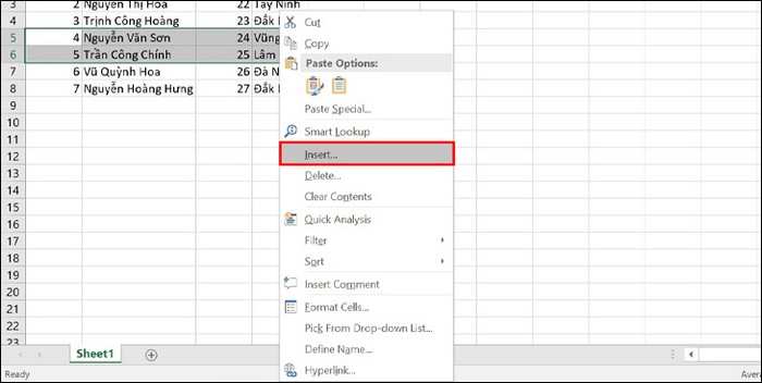 Cách thêm dòng trong Excel cực nhanh chóng và đơn giản - JobsGO Blog