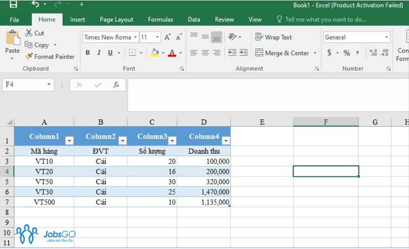 Cách Tạo Bảng Tính Mới Trong Excel
