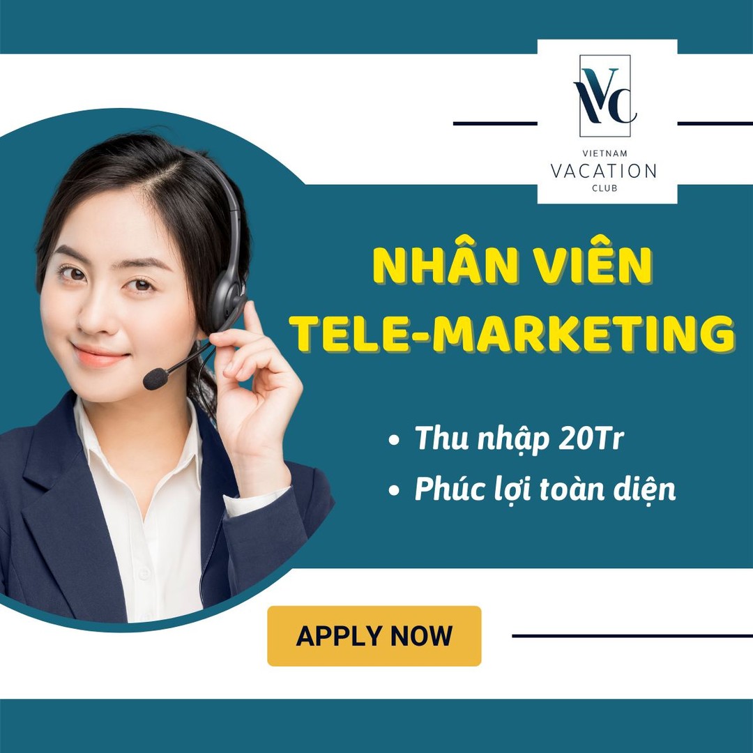 Việc Làm Nhân Viên Tele-Marketing - Chi Nhánh Tại Thành Phố Hồ Chí Minh - Công Ty Cổ Phần Câu Lạc Bộ Kỳ Nghỉ Việt Nam