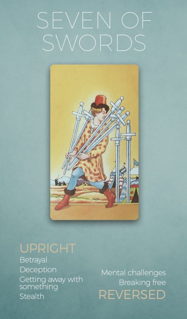 Seven of Swords là gì? Ý nghĩa lá bài 7 of Swords trong Tarot JobsGO Blog