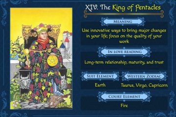 ý nghĩa lá bài King of Pentacles trong tarot