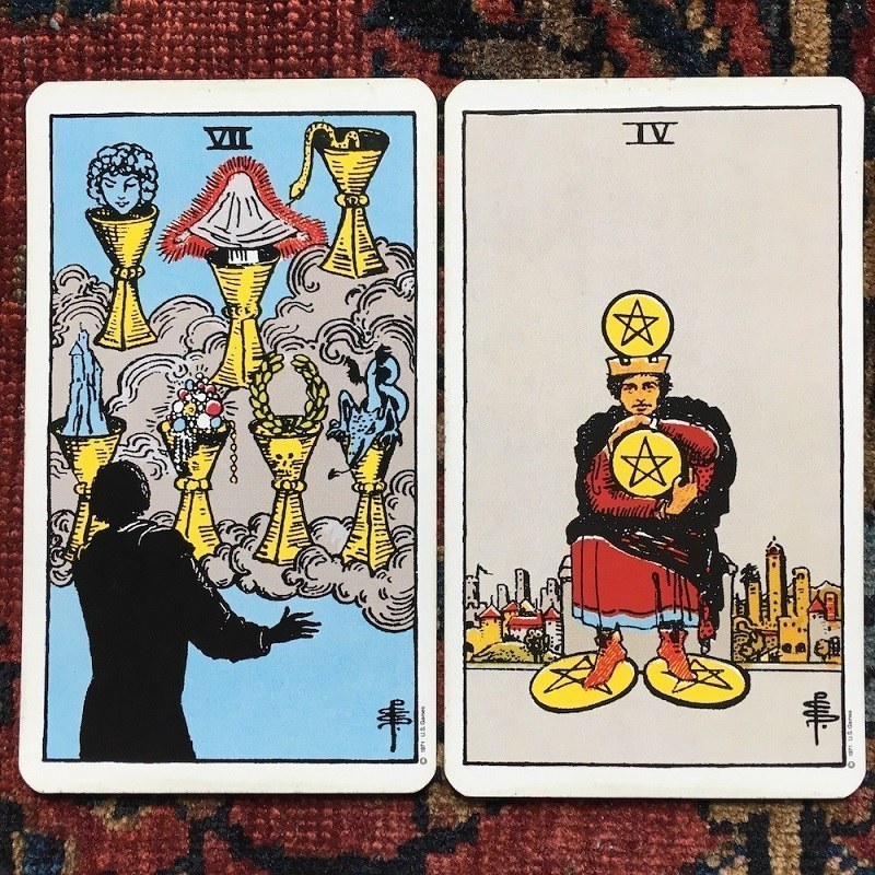 ý nghĩa lá bài four of Pentacles