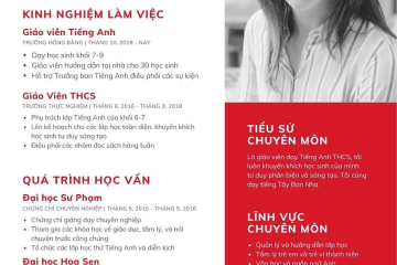 Điều Gì Quyết Định Thành Công Của CV Giáo Viên Tiếng Anh?