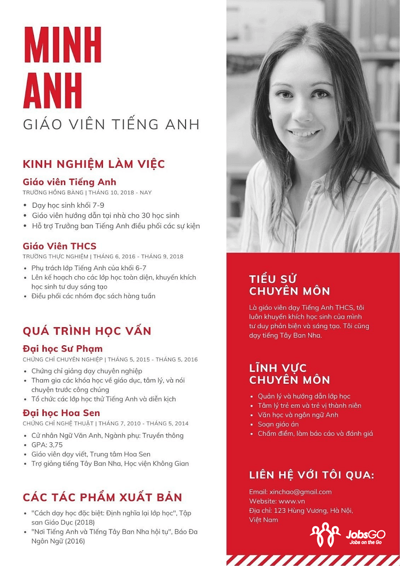 Tầm Quan Trọng Của CV Xin Việc Giáo Viên Tiếng Anh 