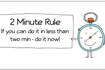 Quy tắc 2 phút: Dẹp tan sự lười biếng và trì hoãn