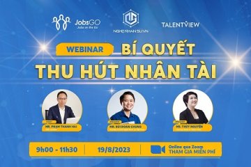 Webinar JobsGO x Nghề Nhân Sự Việt Nam x Talent View: "Bí mật thu hút nhân tài"