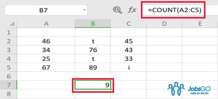 hướng dẫn cách sử dụng hàm count từ a-z