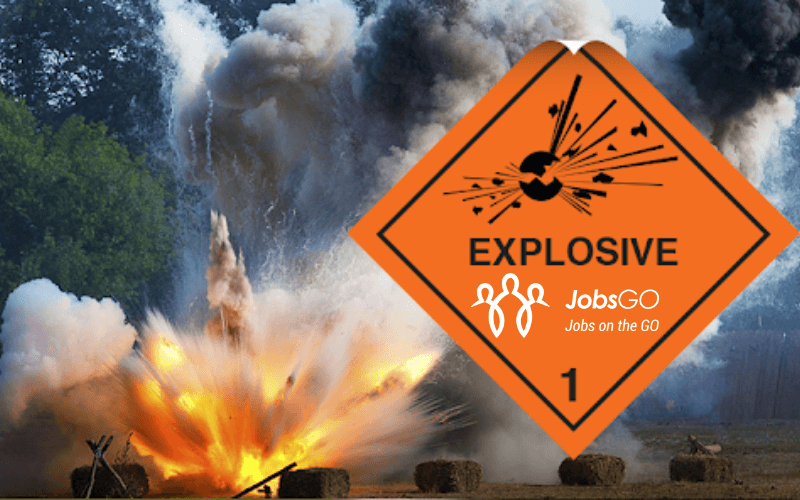 EXP (Explosive) có thể là lời cảnh báo cho các vật liệu/sản phẩm có tính chất nổ