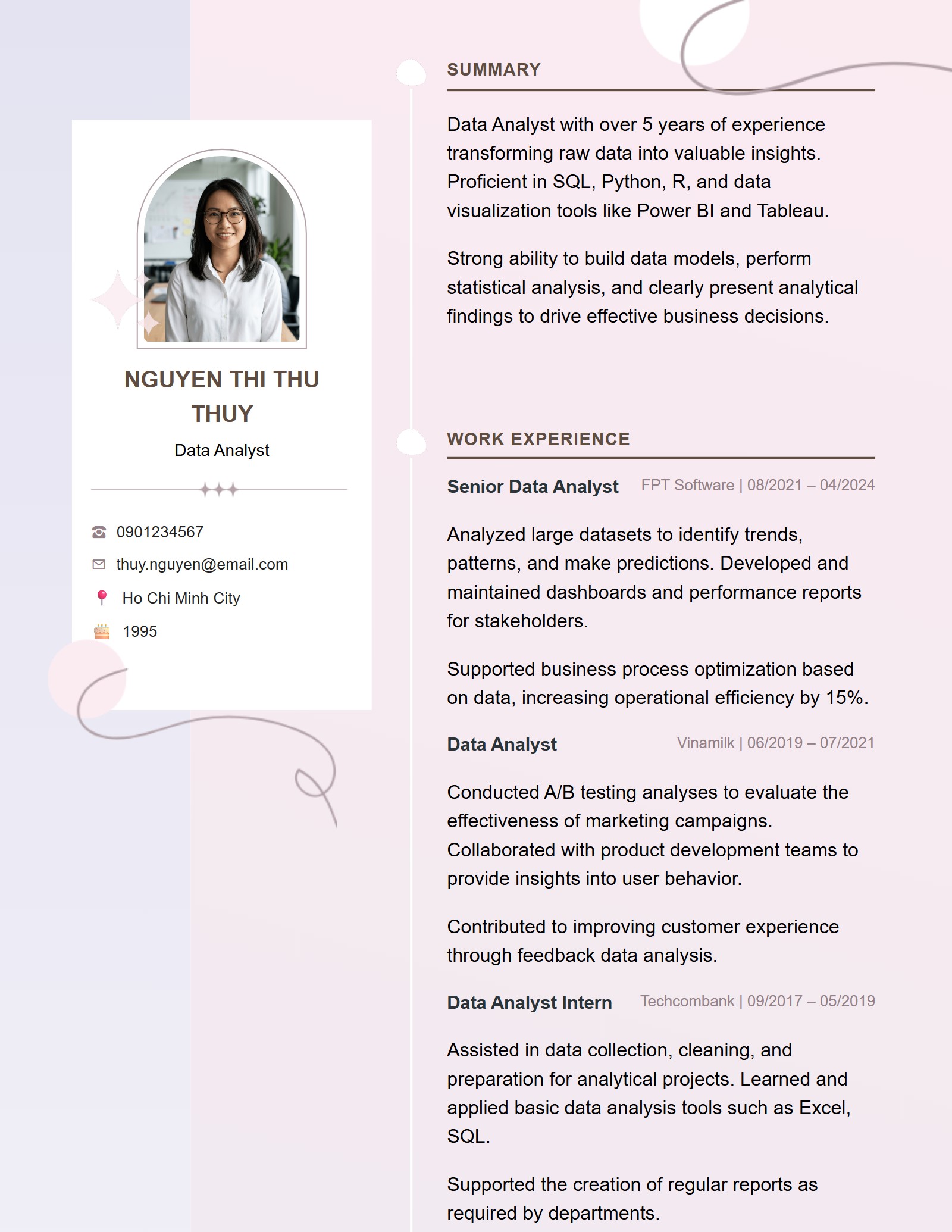 Mẫu CV Hiện đại 7