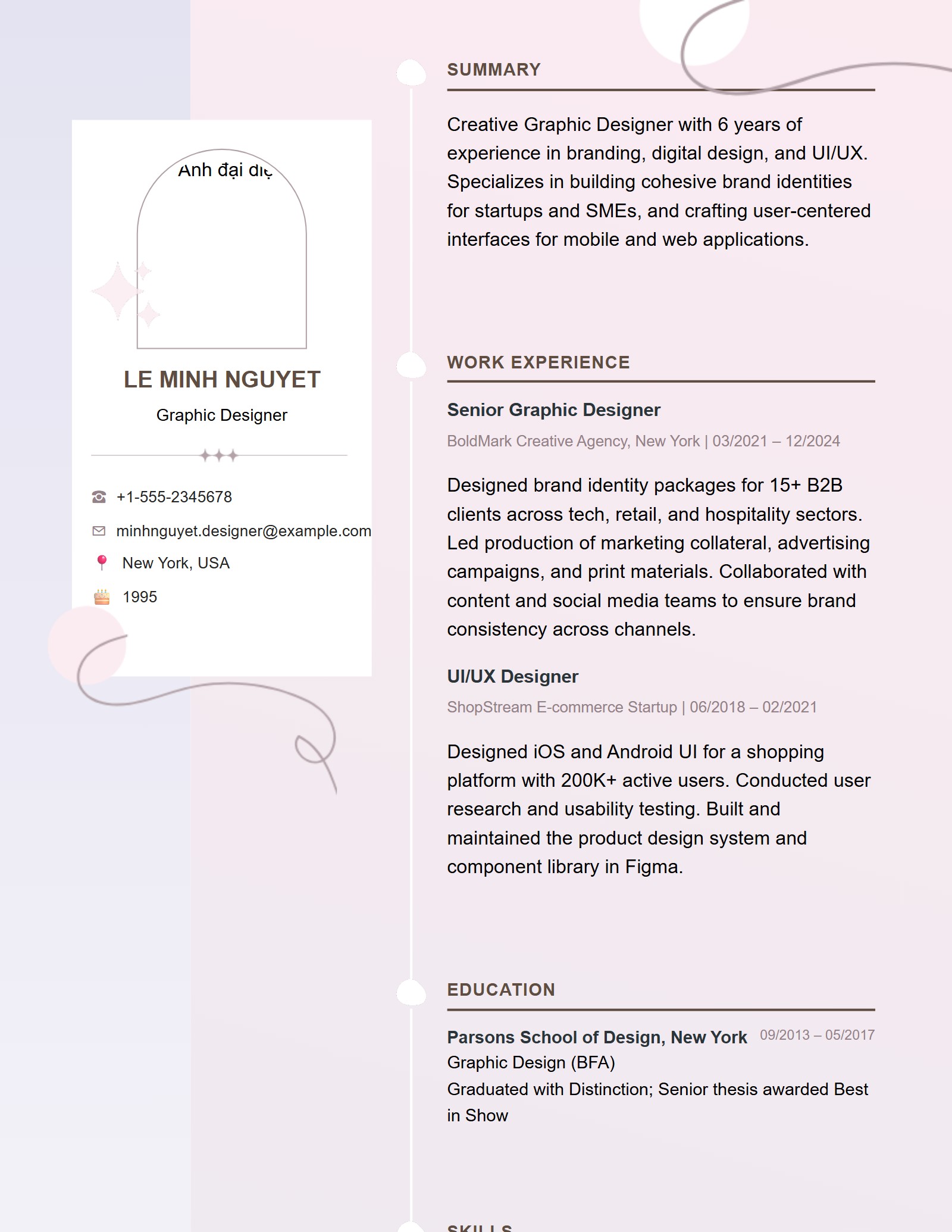 Mẫu CV Hiện đại 7