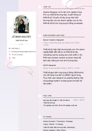 Mẫu CV Hiện đại 7