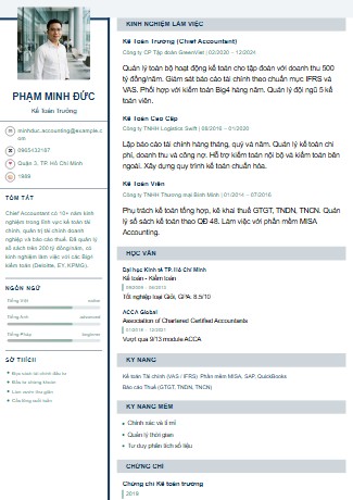 Mẫu CV Sáng Tạo 7