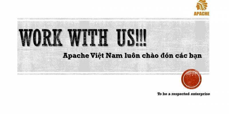 Công Ty TNHH Giày Apache Việt Nam (Giày Apache ) tuyển dụng tháng 04/2023